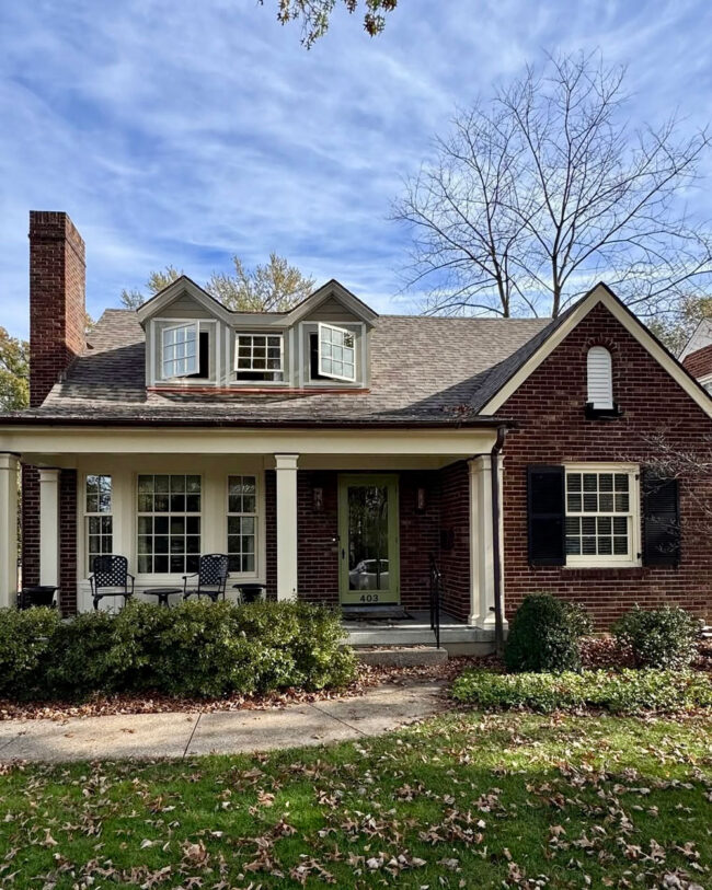 Front of Home with All Window Styles